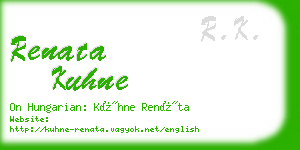 renata kuhne business card
